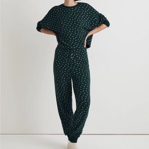 Madewell Waffle-Knit Pajama Set in Ditsy Floral
